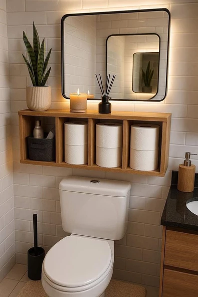 Akıllı Raf Çok Amaçlı Baharatlık Dolap Raf, Düzenleyici Raf,tuvalet Kağıdı Standı Darkoob-Sihirliekran DRKH30