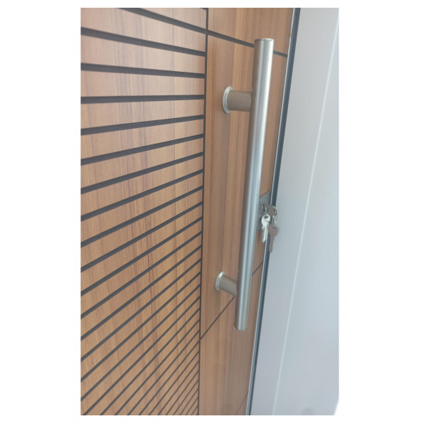 Tezwood 1593 Statik Kasalı Beyaz Renk Düz Model Daire Giriş Kapısı, Çelik Kapı, Villa Kapısı - 3