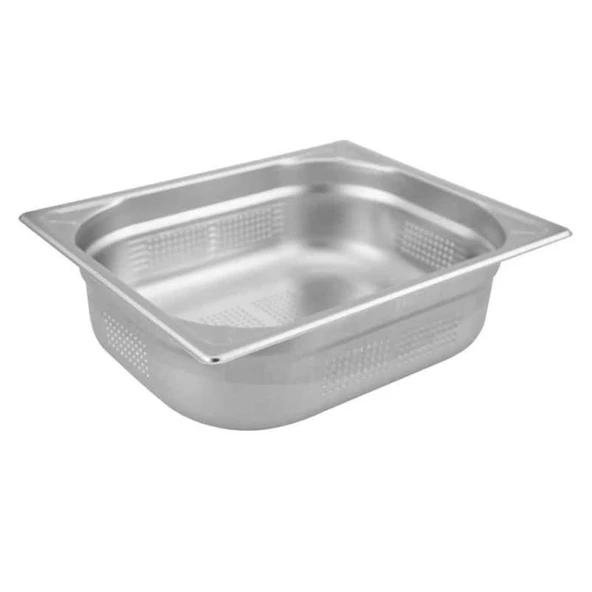 Öztiryakiler Delikli Gastronom Küvet Gnp, 4 Cm, 2/3 - 1