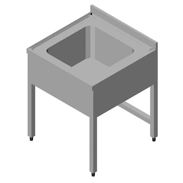 Öztiryakiler Evyeli Tezgah 1g 3 Perdeli 50x70 Cm ürün görseli