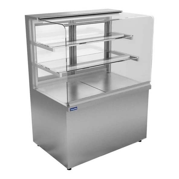 Öztiryakiler Etd-12n10 Düz Camlı Nötr Teşhir Dolabı, 240 Lt, 100x70x135 Cm - 1
