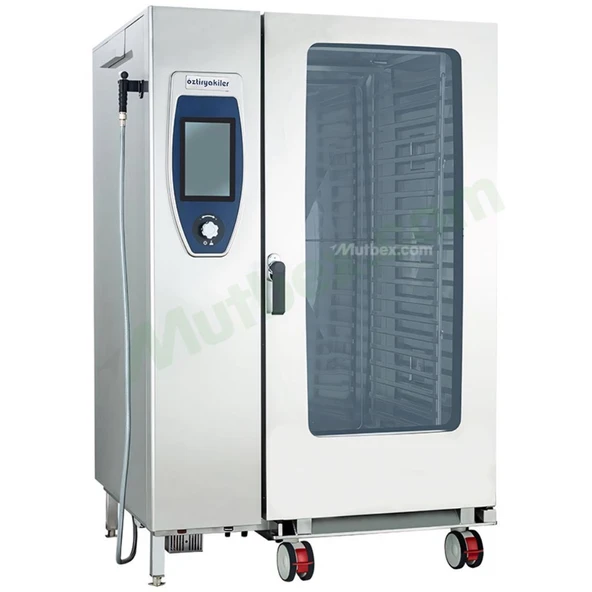 Öztiryakiler Okfg 202 C Gazlı Kombi Fırın, 20 X Gn 2/1 Tepsili, Kit Arabalı - 1