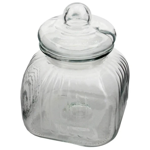 Cam Bakliyat Kavanozu Vakumlu Cam Kapaklı 3,25 LİTRE ürün görseli