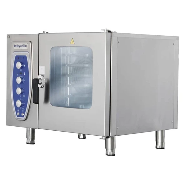 Öztiryakiler Konveksiyonlu Elektrikli Fırın, 6 Gn 1/1, Kızaklı, Okfe 601