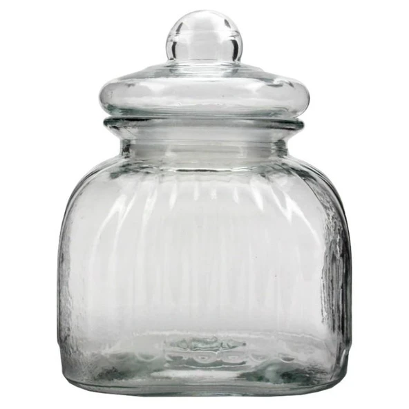 Cam Bakliyat Kavanozu Vakumlu Cam Kapaklı 3,25 LİTRE - Resim 2