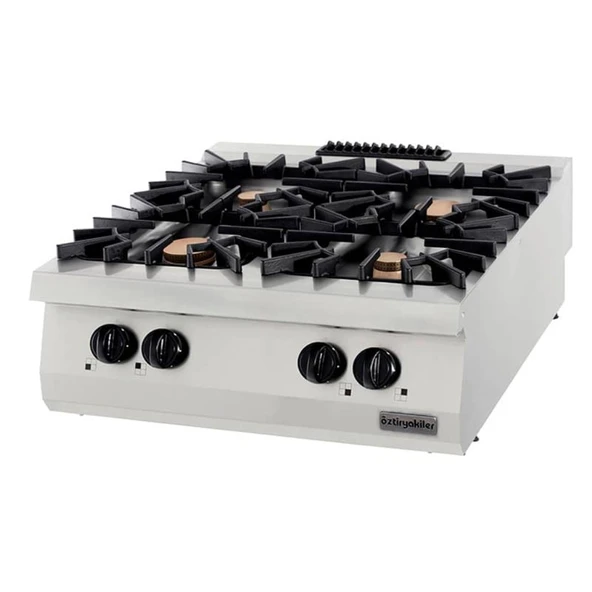 Öztiryakiler Set Üstü Gazlı Ocak, Dörtlü, 32kw, 80x90x30 Cm, Osog 8090 - 1