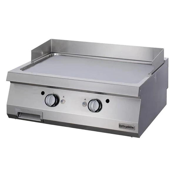 Öztiryakiler Gazlı Grill Plate, Düz, Sert Krom Kaplı, 80x90x30 Cm, Ogg 8090 - 1