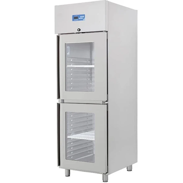 Öztiryakiler Çift Cam Kapılı Dik Tip Buzdolabı, Gn 600 Nmv Model, 304 Model - 1