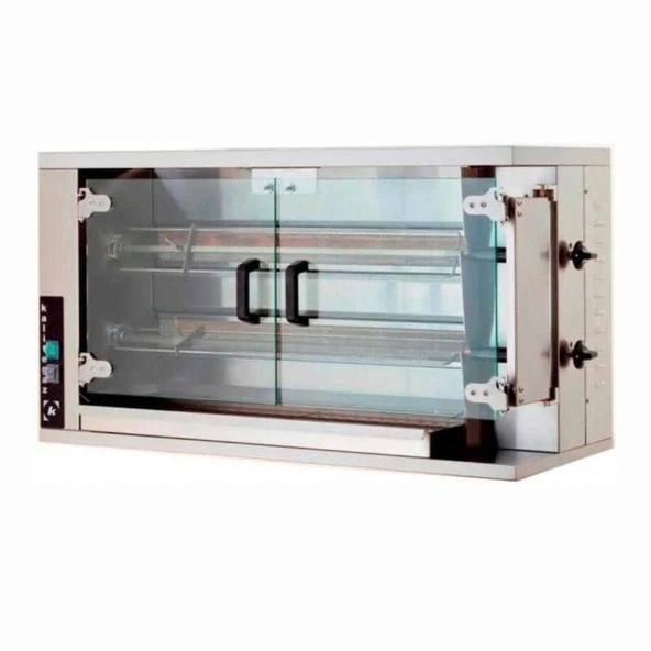 Öztiryakiler Gazlı Piliç Çevirme Makinesi, 2 Şiş, 8-10 Piliç Kapasitesi ürün görseli