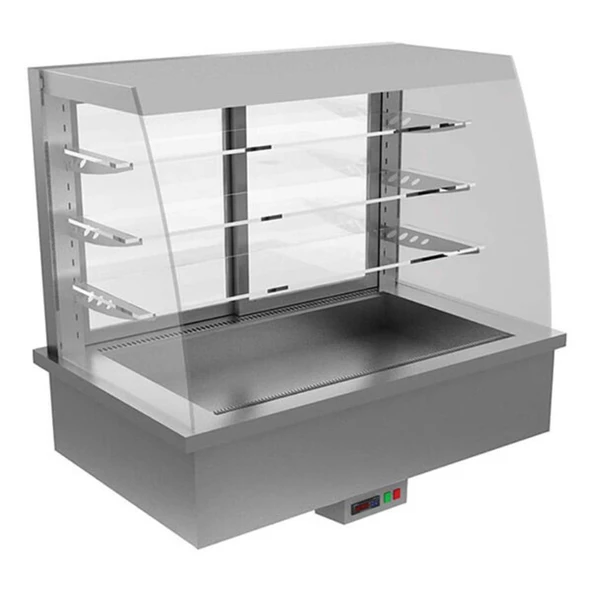 Öztiryakiler Ankastre Mini Self Servis Sıcak Teşhir Dolabı,60 Cm,Eta-22h06 Model - 1