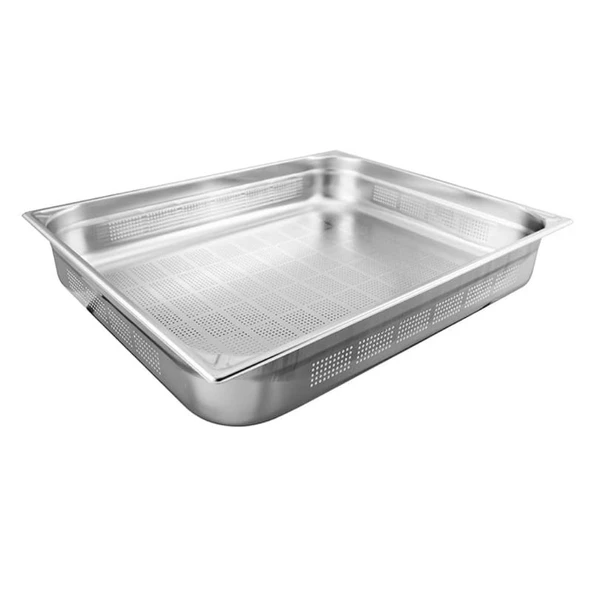Öztiryakiler Köşe Desenli Delikli Gastronom Küvet, 10 Cm, Gnp 2/1 - 1