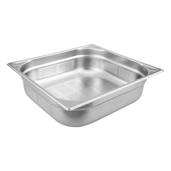 Öztiryakiler Köşe Desenli Delikli Gastronom Küvet, 20 Cm, Gnp 2/3 ürün görseli