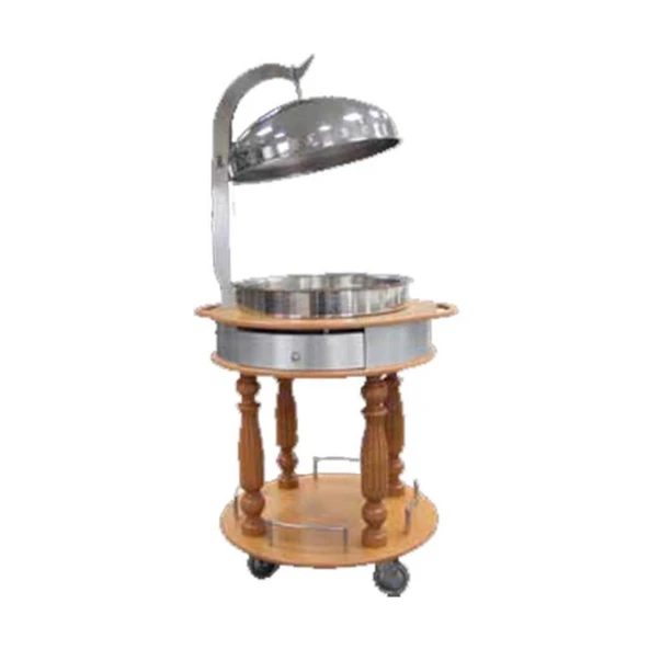 Öztiryakiler Chafing Dish Servis Arabası Ø60 - 1
