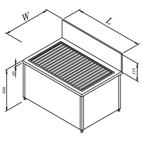 Öztiryakiler Kazan Yıkama Evyesi, 140x80 Cm ürün görseli