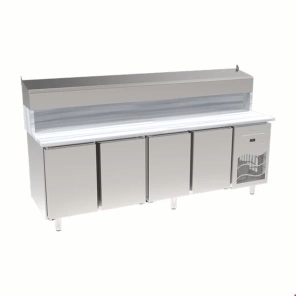 İnoksan Sgm240 - Mermer Tablalı 4 Kapılı Pizza Hazırlık Ünitesi - 1