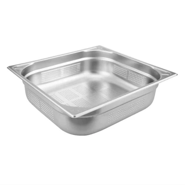 Öztiryakiler Köşe Desenli Delikli Gastronom Küvet, 10 Cm, Gnp 2/3 - 1
