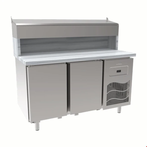 İnoksan Sgm140rs - Mermer Tablalı 2 Kapılı Pizza Hazırlık Ünitesi - 1