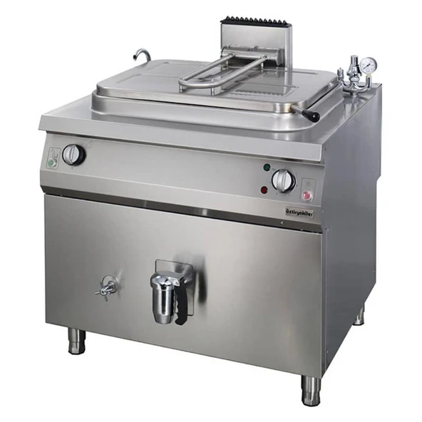 Öztiryakiler 900 Seri İndirekt Kaynatma Tenceresi, Elektrikli, 250 Lt, 100*90*85, Oteı 250 - 1