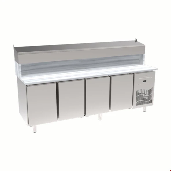 İnoksan Sgm240rs - Mermer Tablalı 4 Kapılı Pizza Hazırlık Ünitesi - 1