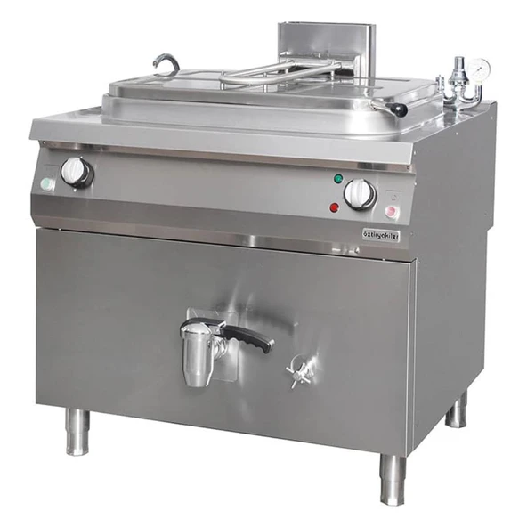 Öztiryakiler 900 Seri İndirekt Kaynatma Tenceresi,Gazlı,250Lt,100*90*85,Otgı 250 - 1