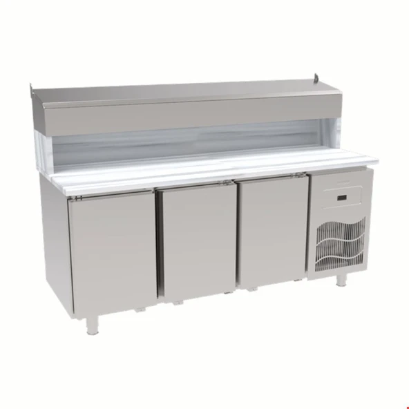 İnoksan Sgm190rs - Mermer Tablalı 3 Kapılı Pizza Hazırlık Ünitesi - 1