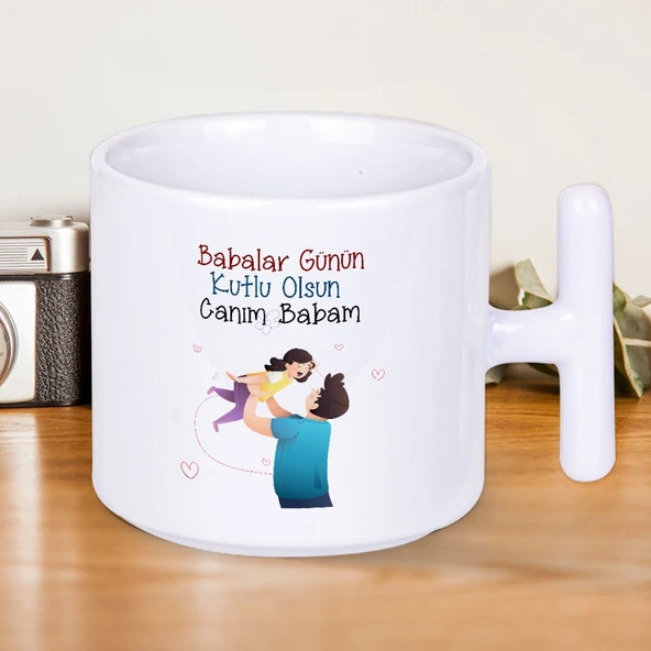 Babalar Günün Kutlu Olsun Canım Babam Baskılı Babalar Gününe Özel T Kupa Bardak ürün görseli