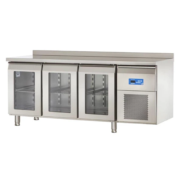 Öztiryakiler 3 Cam Kapılı Yatay Tip Buzdolabı, Tag 370 Nmv 304 Kalite ürün görseli