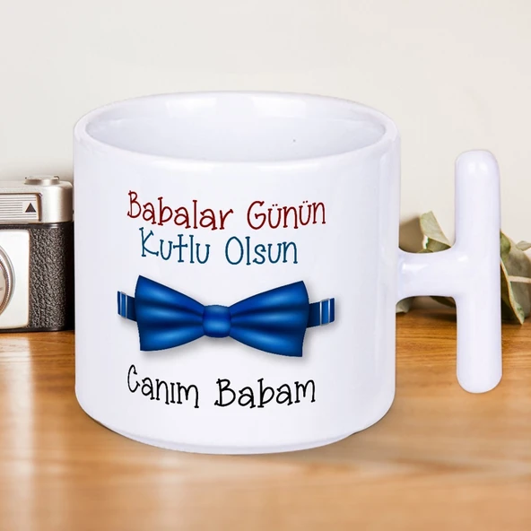 Babalar Günün Kutlu Olsun Canım Babam Baskılı Babalar Gününe Özel T Kupa Bardak-2 ürün görseli