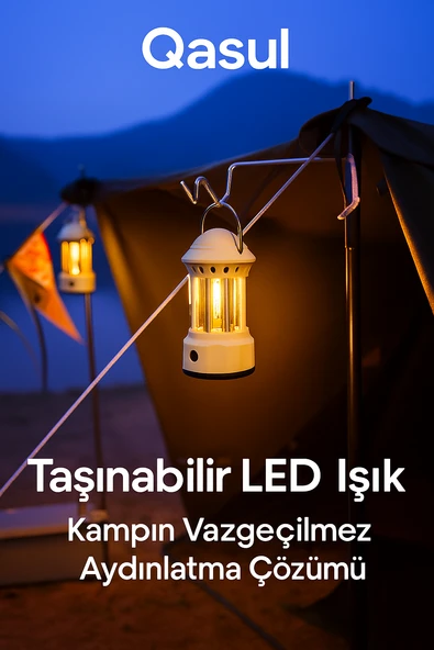 YH09 Taşınabilir LED Işık  3 Kademeli Işık Modu 3W Güç Çıkışı - 5
