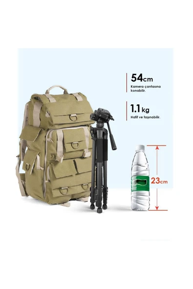 Kobb Kbl20t 160cm Su Terazili Profesyonel Alüminyum Lazer Tripod - Resim 4