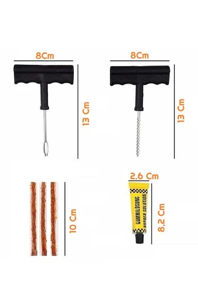 Sepetinegelsin Araç Lastik Tamir Seti 6 Parça - Resim 3