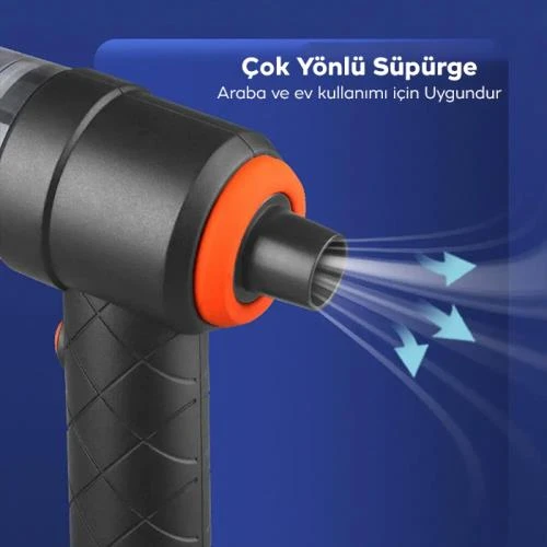 Zhltools ST-6644 6000R Portatif Vakumlu Üflemeli Mini Araç Süpürgesi - Toz ve Kül Temizliği​ - Resim 2