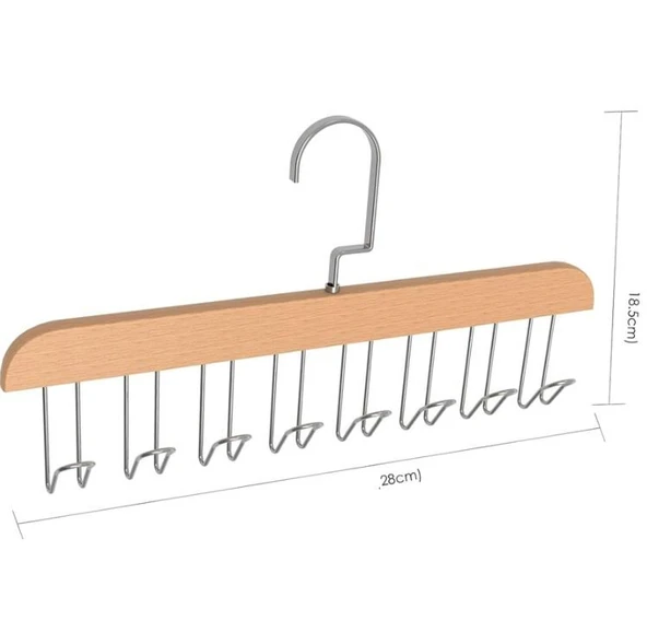 Zhltools Dolap İçi Askı 2 adet Sütyen Şal Kravat Kemer Çanta - Resim 6