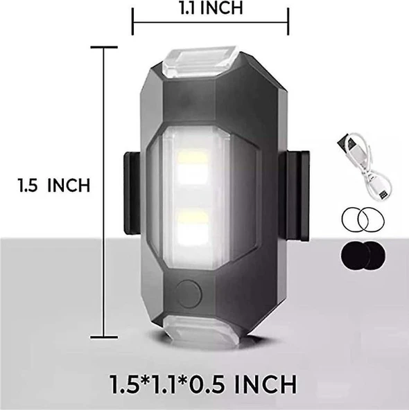 Zhltools Flaşör Led İkaz Lambası 7 Renkli - Resim 3