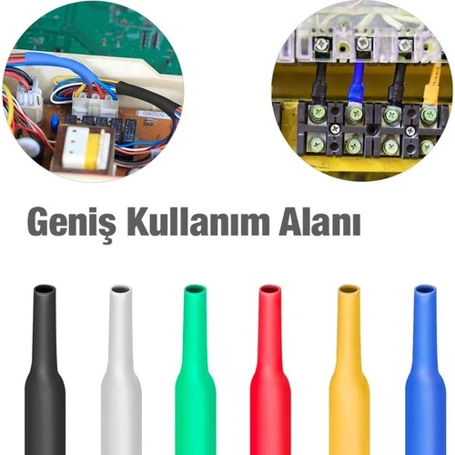 Zhltools 5 Renk Makaron Isı Ile Daralan Kablo Seti 530 Adet 8 Boy Kutu Set - Resim 3