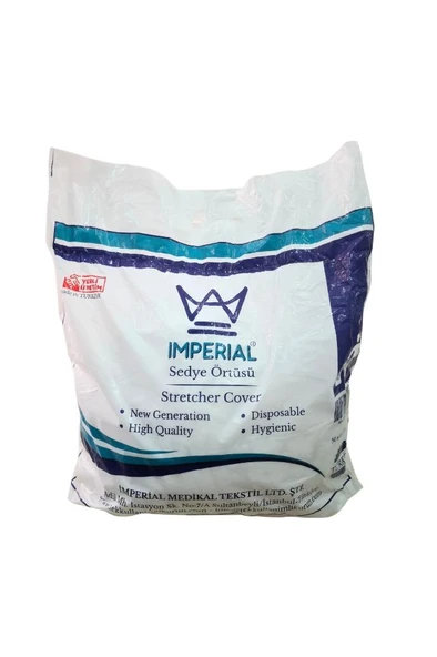 Imperial Lastikli Tek Kullanımlık Sedye Örtüsü 80x240 cm 8 Gr 50 Adet ürün görseli