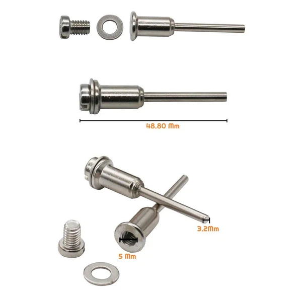Sepetinegelsin Metal 6 Parça Mini Matkap Ucu Ahşap Kesme Yuvarlak Çelik Bıçak Disk Testere Seti Kiti - Resim 5