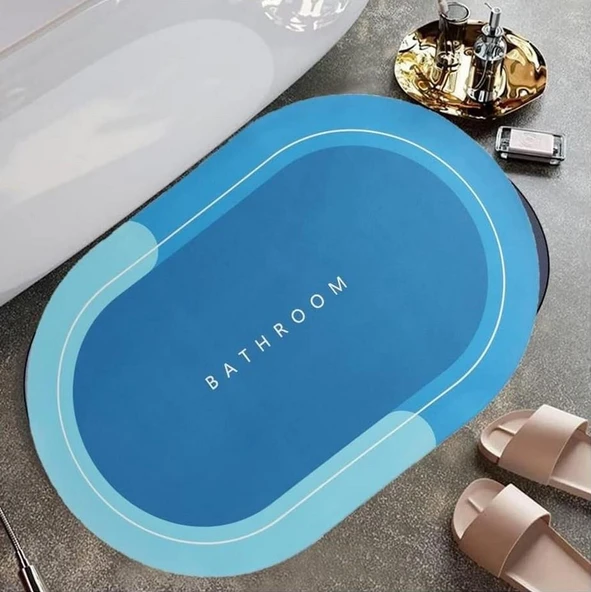 Zhlhome Süper Su Emici Kaymaz Tabanlı Paspas - Resim 2