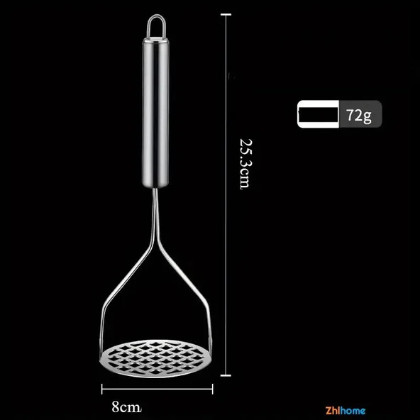 Zhlhome Patates Ezici 304 Paslanmaz Çelik Havuç Muz Avokado Ezici - Resim 2