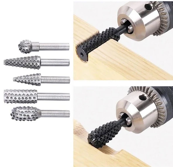 Zhltools Ahşap Oyma Törpü Seti 5 parça ürün görseli