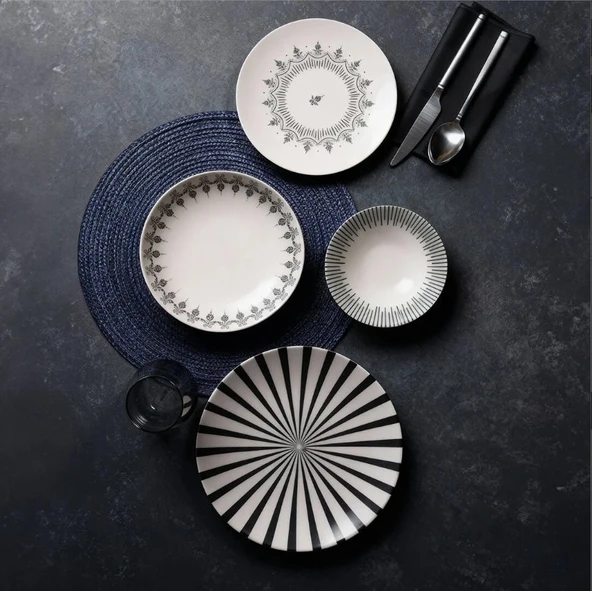 Güral Porselen Atina 24 Parça Yemek Takımı 9031