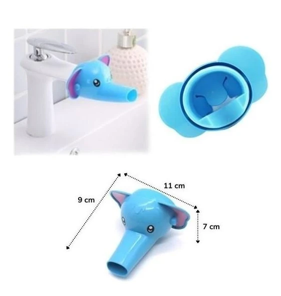 Zhltoys Çocuklar İçin Musluk Uzatıcı Sevimli Hortumlu Fil - Resim 6