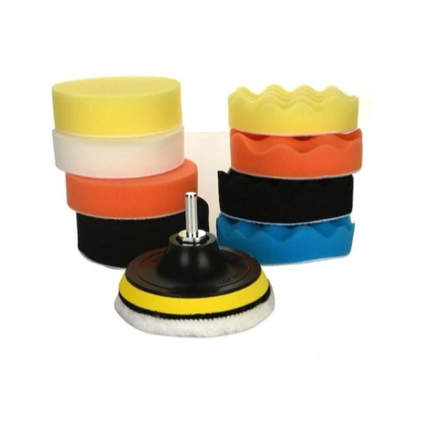 Zhltools Oto Pasta Cila Polisaj Sünger Seti 11 Parça - Resim 4