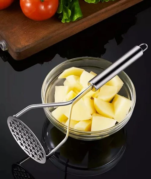 Zhlhome Patates Ezici 304 Paslanmaz Çelik Havuç Muz Avokado Ezici - Resim 6