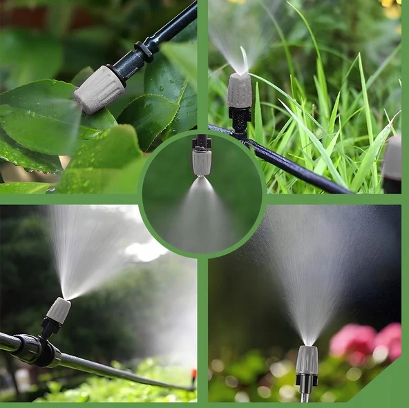 Sepetinegelsin 10 Metre Bağ Bahçe Damla Sulama Borusu Sulama Hortumu Seti - Resim 4