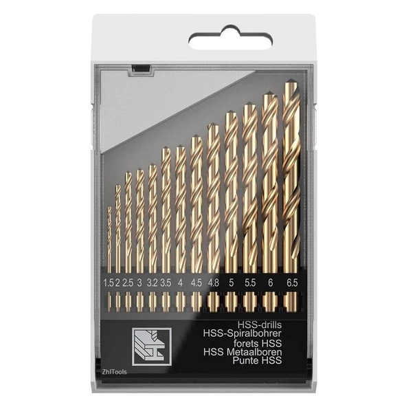 Zhltools Beton Matkap Ucu Seti- Çelik Beton Metal Ahşap Matkap 13 lü SET - Resim 5