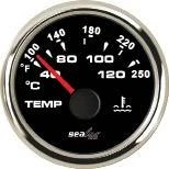 HARARET GÖSTERGESİ Sealux Ø52mm SİYAH 12/24v ürün görseli 1