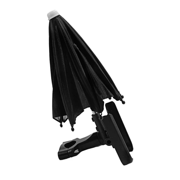 Siyah Gidon Bağlantılı Şemsiyeli Ayarlı Telefon Tutucu Aliminyum A+++ Kalite - Resim 4