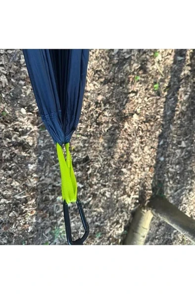 140x275 cm Hamak 200 Kg Taşıma Kolay Kurulum Bahçe Piknik Yazlık Kamp Hamağı Outdoor Salıncak - Resim 4