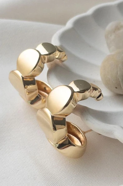 Sıralı Daire Halka Küpe - 3